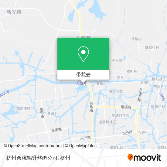 杭州余杭锦升丝绸公司地图