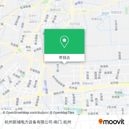 杭州新城电力设备有限公司-南门地图