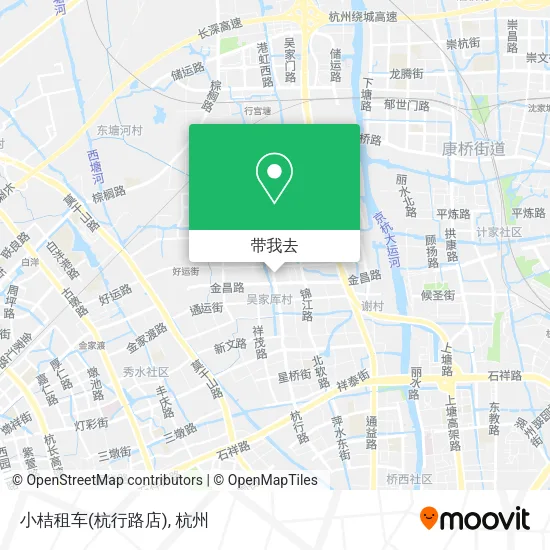 小桔租车(杭行路店)地图