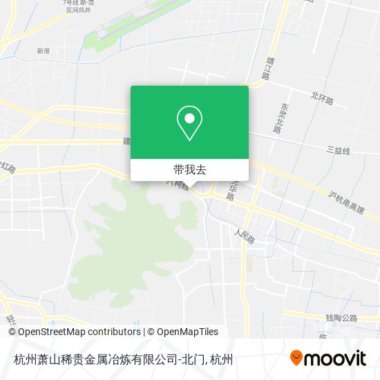 杭州萧山稀贵金属冶炼有限公司-北门地图