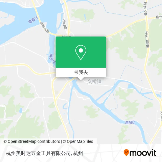 杭州美时达五金工具有限公司地图
