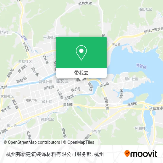 杭州邦新建筑装饰材料有限公司服务部地图