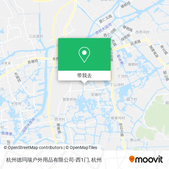 杭州德玛瑞户外用品有限公司-西1门地图