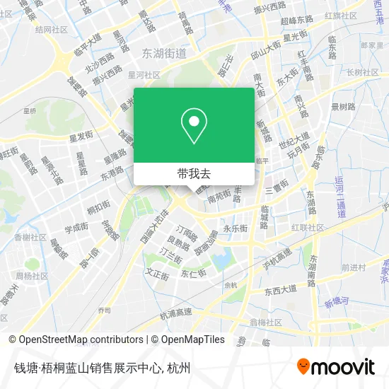 钱塘·梧桐蓝山销售展示中心地图