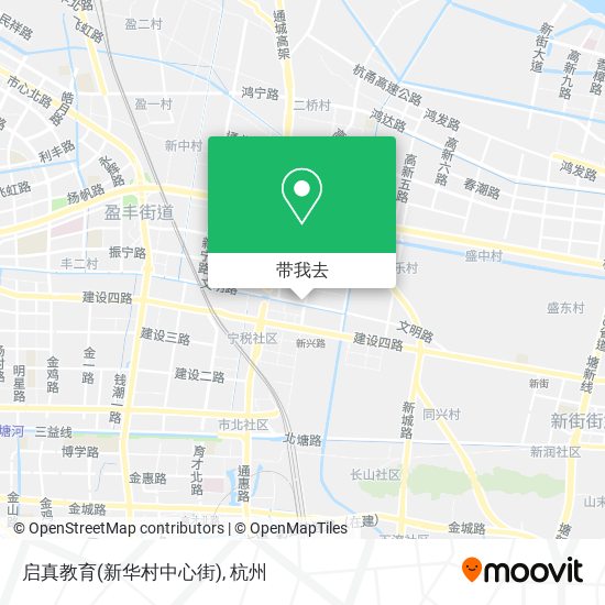 启真教育(新华村中心街)地图