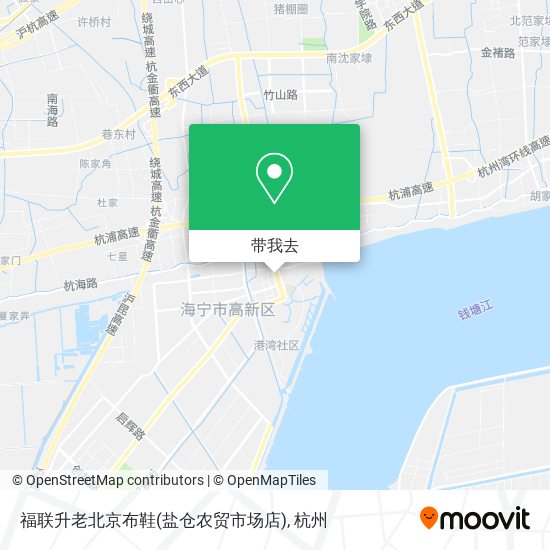 福联升老北京布鞋(盐仓农贸市场店)地图