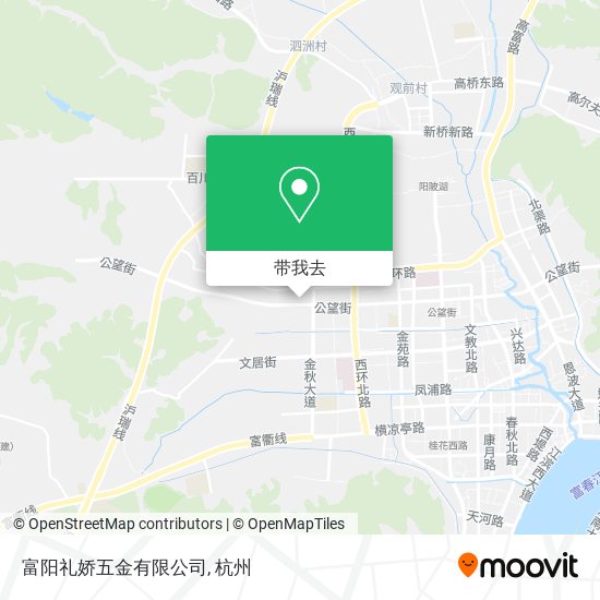 富阳礼娇五金有限公司地图