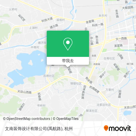 文南装饰设计有限公司(禹航路)地图