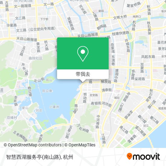 智慧西湖服务亭(南山路)地图