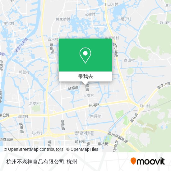 杭州不老神食品有限公司地图