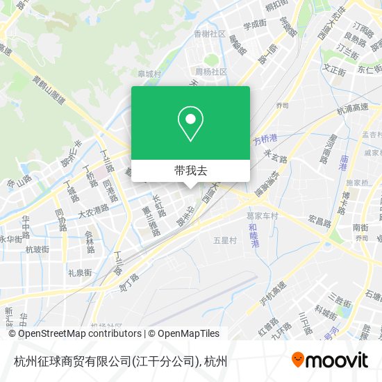 杭州征球商贸有限公司(江干分公司)地图