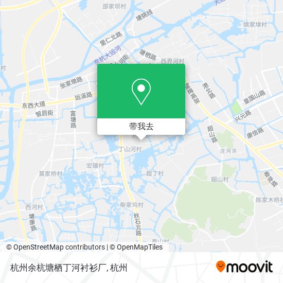 杭州余杭塘栖丁河衬衫厂地图