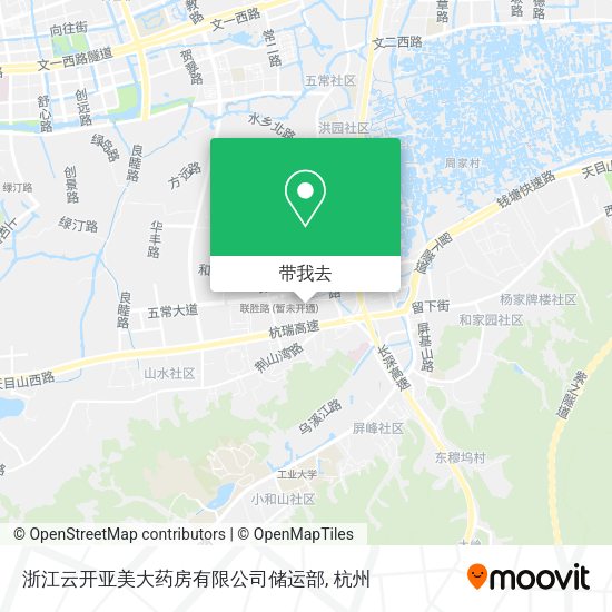 浙江云开亚美大药房有限公司储运部地图
