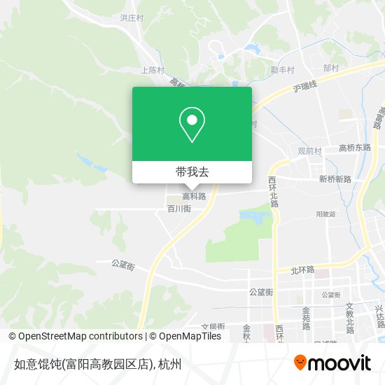 如意馄饨(富阳高教园区店)地图