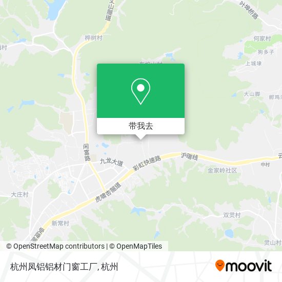 杭州凤铝铝材门窗工厂地图