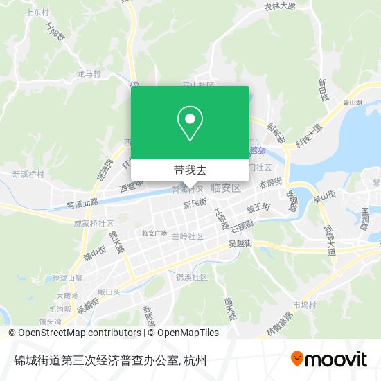 锦城街道第三次经济普查办公室地图