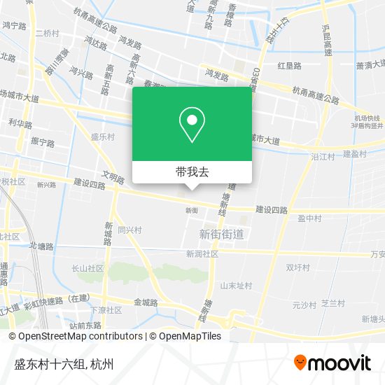 盛东村十六组地图