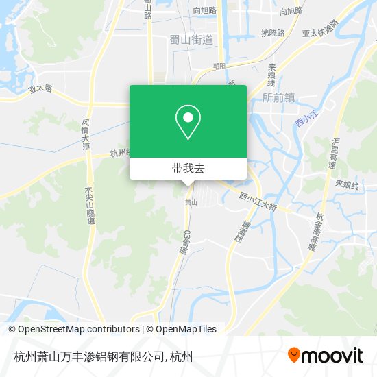 杭州萧山万丰渗铝钢有限公司地图