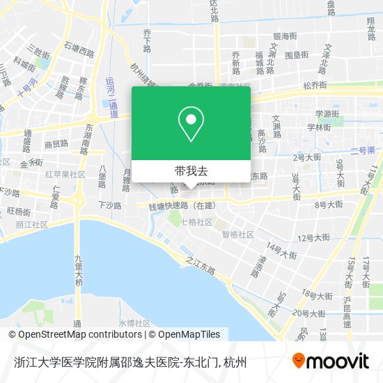 浙江大学医学院附属邵逸夫医院-东北门地图