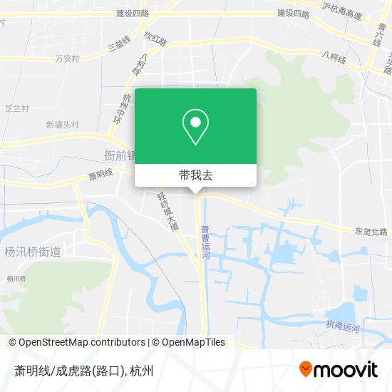 萧明线/成虎路(路口)地图