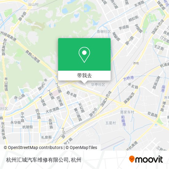 杭州汇城汽车维修有限公司地图