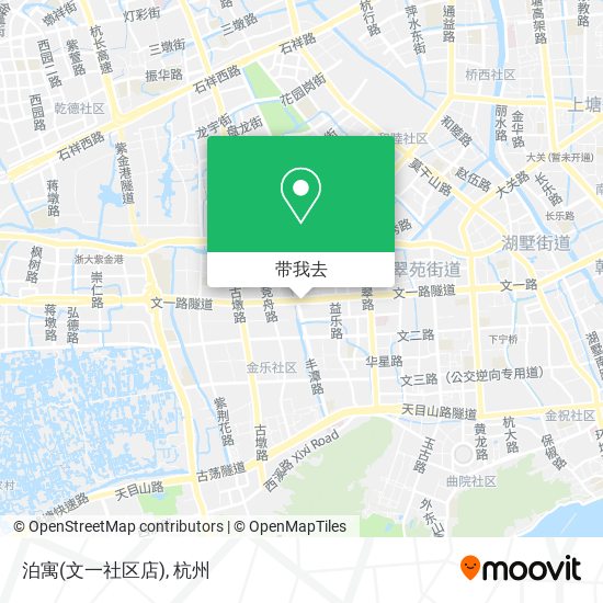泊寓(文一社区店)地图
