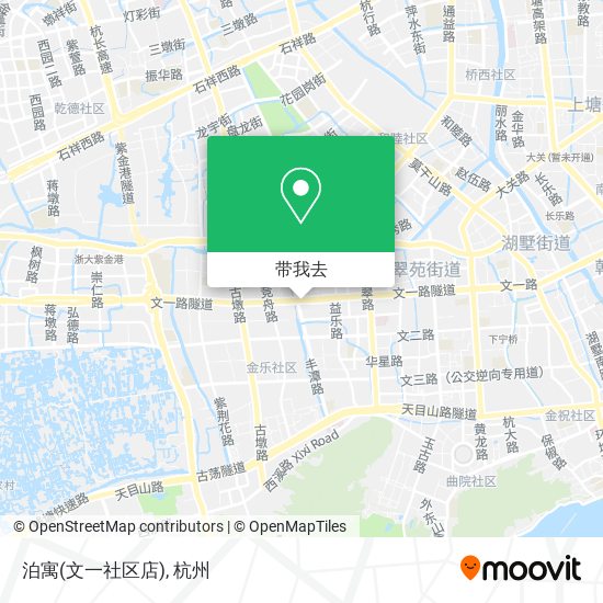 泊寓(文一社区店)地图