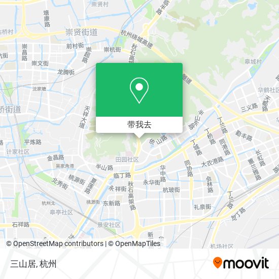 三山居地图