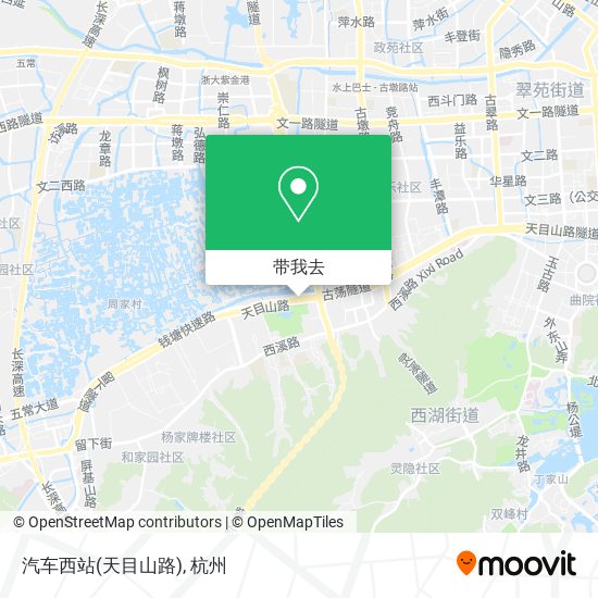 汽车西站(天目山路)地图