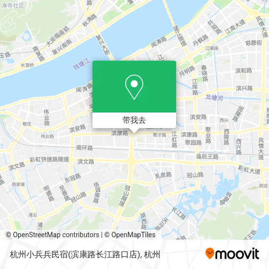 杭州小兵兵民宿(滨康路长江路口店)地图
