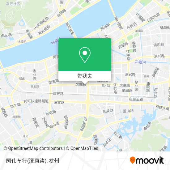 阿伟车行(滨康路)地图