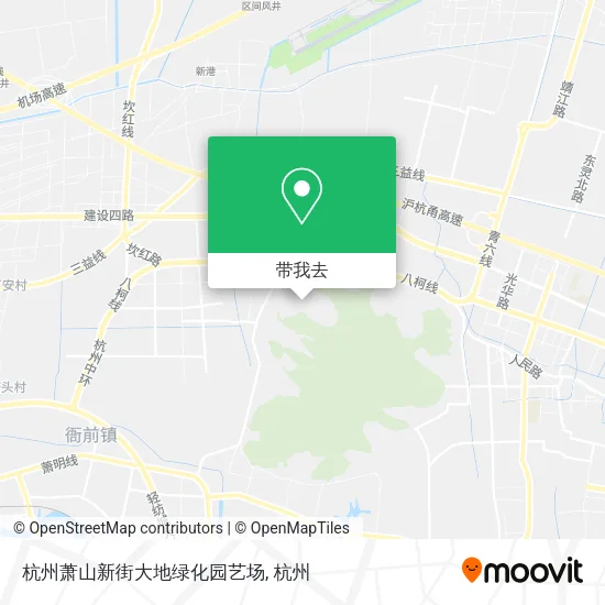 杭州萧山新街大地绿化园艺场地图
