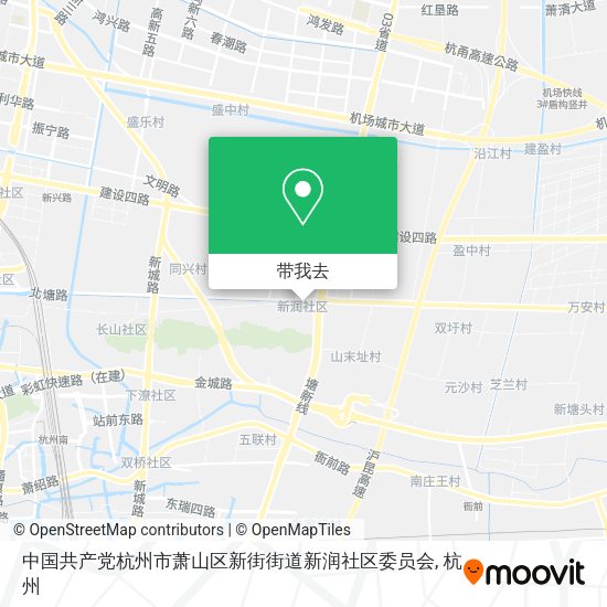 中国共产党杭州市萧山区新街街道新润社区委员会地图