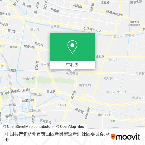 中国共产党杭州市萧山区新街街道新润社区委员会地图