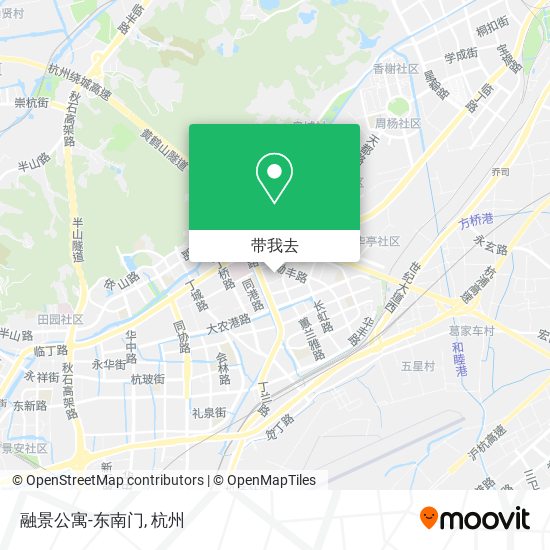 融景公寓-东南门地图