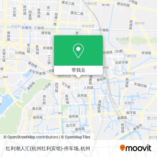 红利潮人汇(杭州红利宾馆)-停车场地图