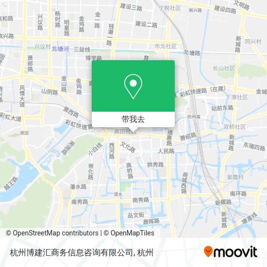 杭州博建汇商务信息咨询有限公司地图