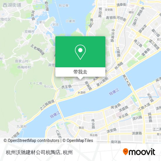 杭州沃驰建材公司杭陶店地图