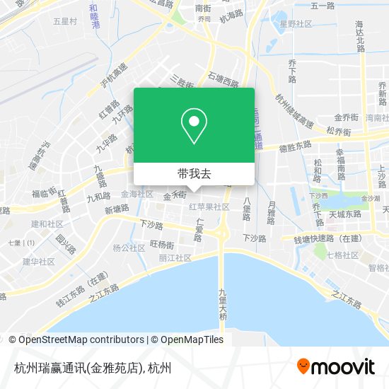 杭州瑞赢通讯(金雅苑店)地图