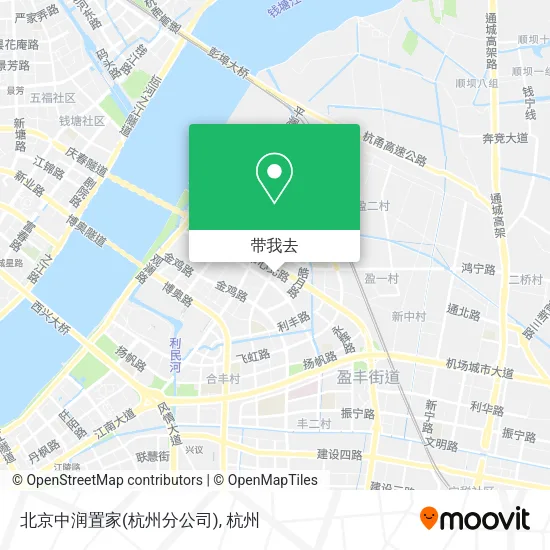 北京中润置家(杭州分公司)地图