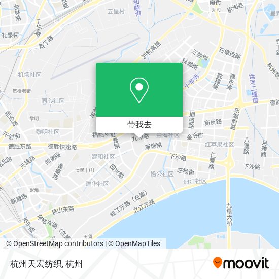 杭州天宏纺织地图