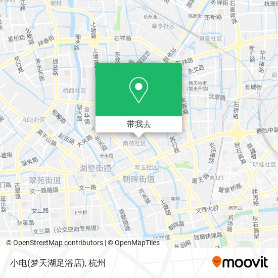 小电(梦天湖足浴店)地图