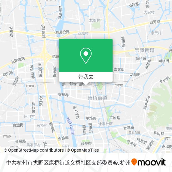 中共杭州市拱野区康桥街道义桥社区支部委员会地图
