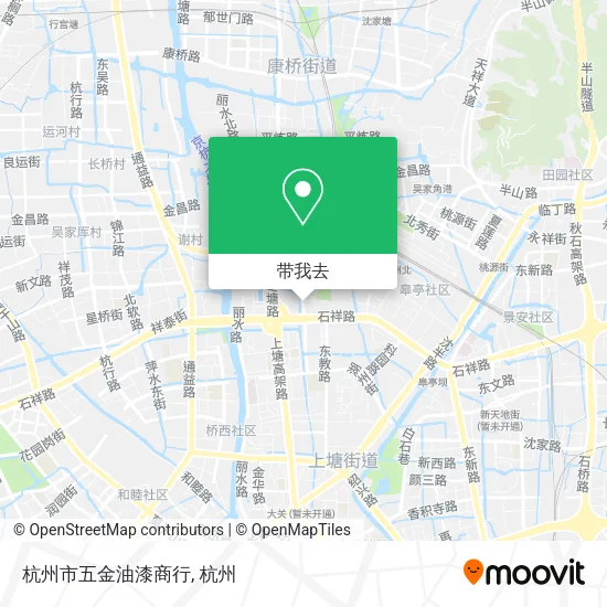 杭州市五金油漆商行地图
