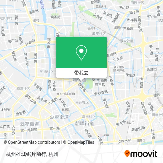 杭州雄城锯片商行地图