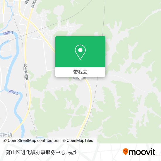 萧山区进化镇办事服务中心地图