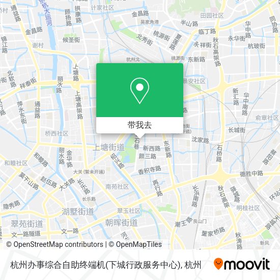 杭州办事综合自助终端机(下城行政服务中心)地图