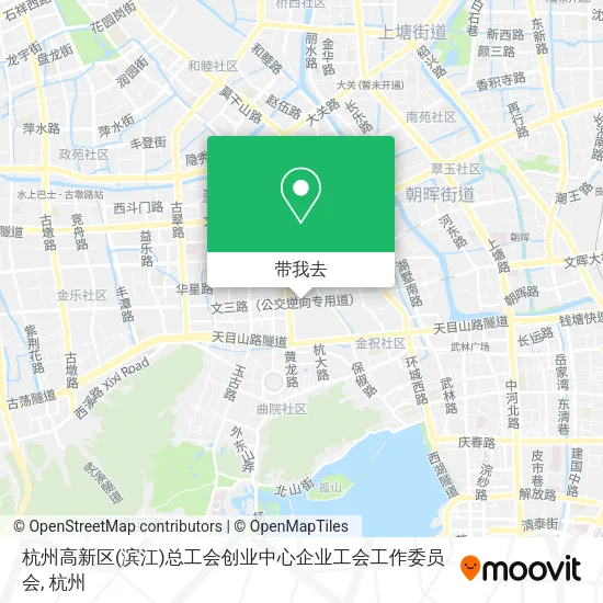 杭州高新区(滨江)总工会创业中心企业工会工作委员会地图