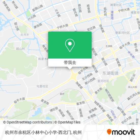 杭州市余杭区小林中心小学-西北门地图
