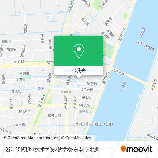 浙江经贸职业技术学院2教学楼-东南门地图